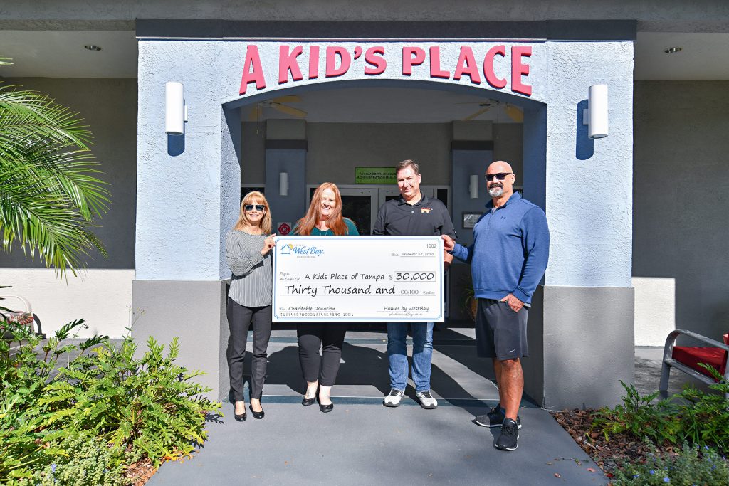 A Kids Place Team Charity Check